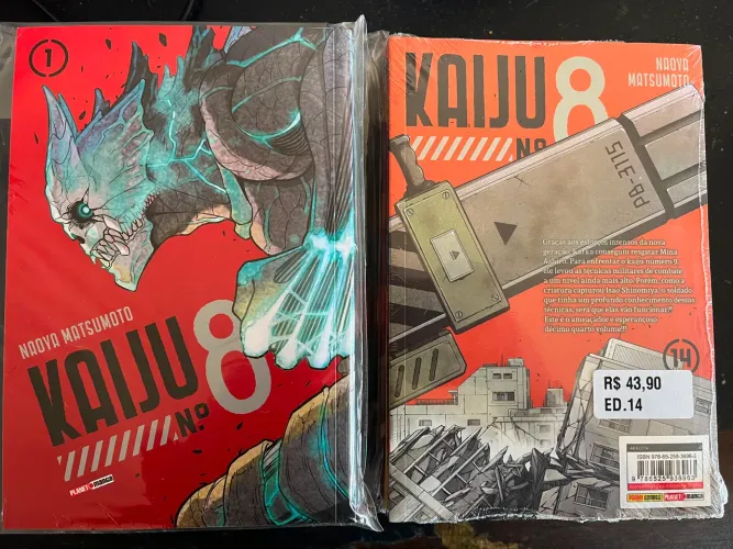 Kaiju N.° 8 volumes 1 ao 14 (5 deles lacrados!)