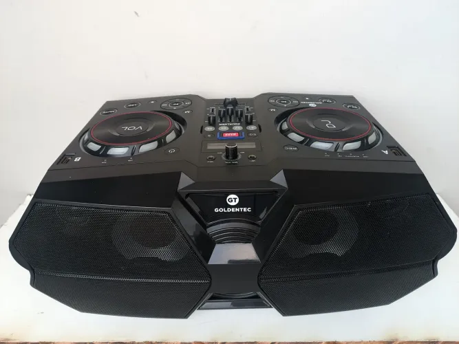 Caixa de som bluetooth DJ goldentec
