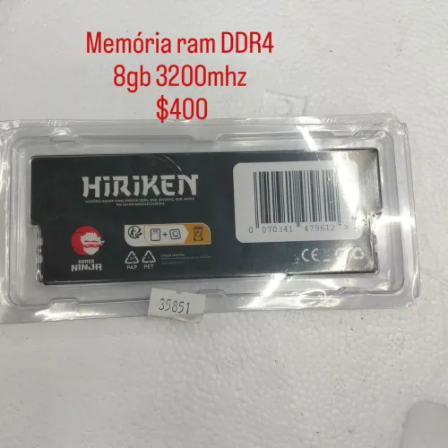 Memória ram ddr4 ninja 8gb 3200 mhz