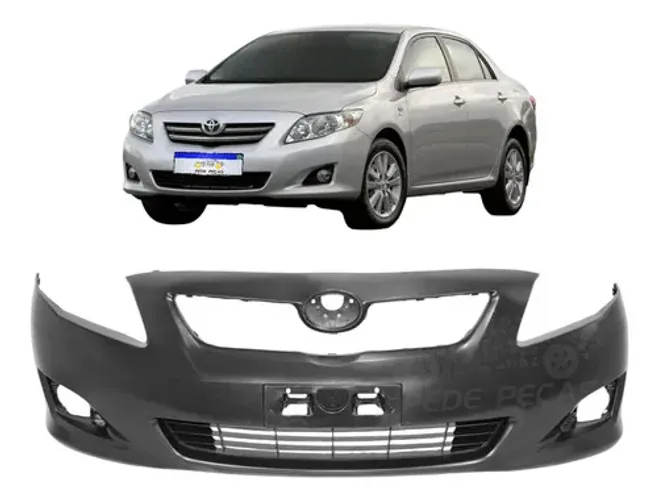 Parachoque Toyota Corolla 2009 2010 2011 Com Ressalto Novo Preto