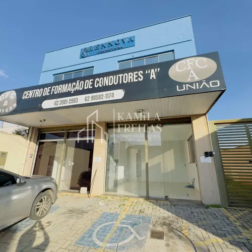 Sala Comercial p Locação no Setor Garavelo- 100m, Portas de vidro, 1 banheiro.