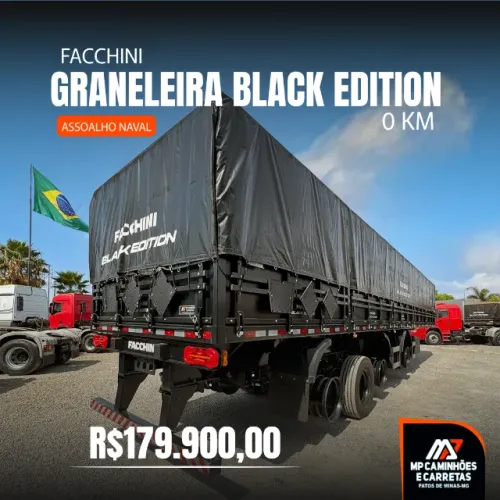 GRANELEIRA FACCHINI 4° EIXO BLACK EDITION 0 KM