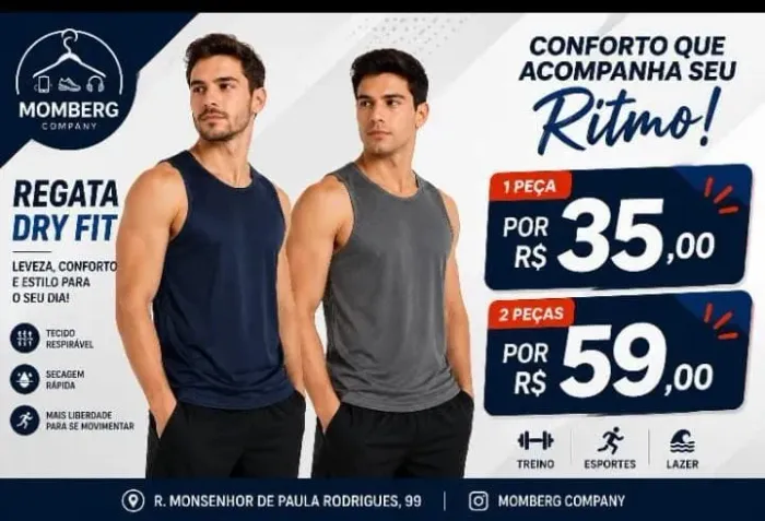Camiseta regata tamanho M 