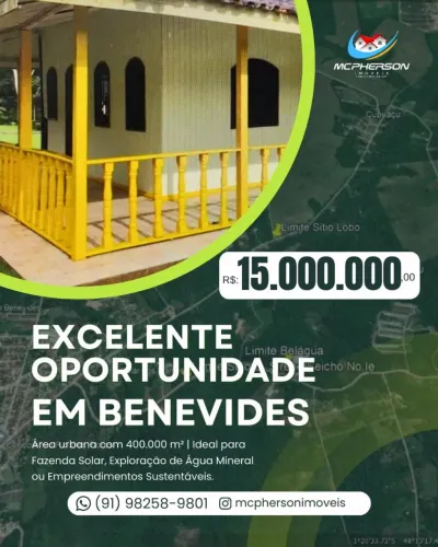 FAZENDA À VENDA - BENEVIDES