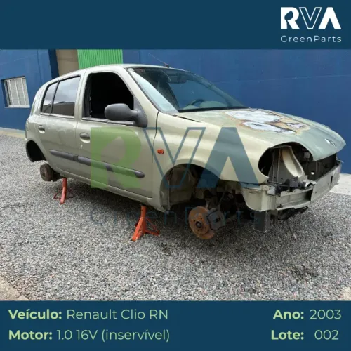 Sucata Renault Clio RN 2003 1.0 16v