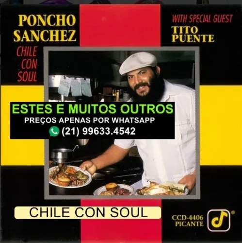 DOIS CDs de CONGUEIROS PONCHO SANCHEZ e RAY BARRETO PEÇA AS TABELAS DOS 813 CDs e 124 DVDs