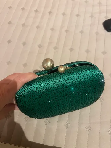 Bolsa clutch verde esmeralda