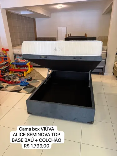 Cama Box Viúva Alice SEMINOVA com ENTREGA
