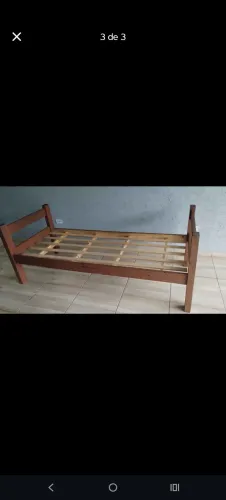 Cama de solteiro madeira