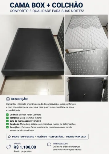 Cama casal ecoflex