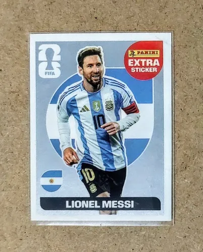 Figurinha Legend Lionel Messi Prata Copa do Mundo FIFA 2026 Extra Sticker