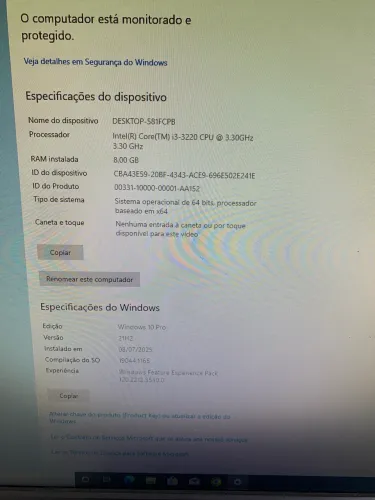 COMPUTADOR DESKTOP COMPLETO E RÁPIDO - PRONTO PARA USO