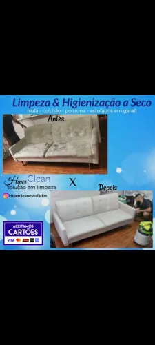 Limpeza de sofá e estofados (lavagem a seco )