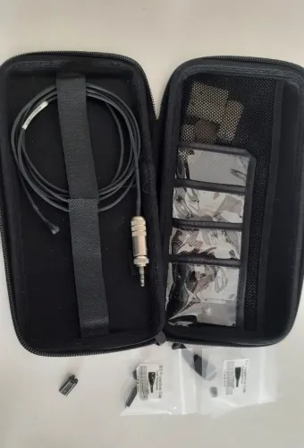 Microfone lapela Countrymann B3 Preto com acessórios