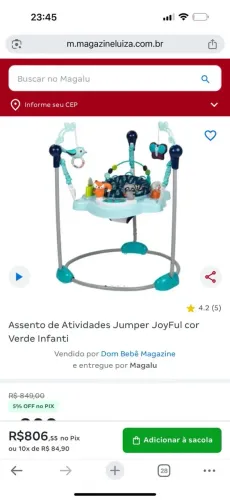 Assento de Atividades Jumper JoyFul - Infanti 