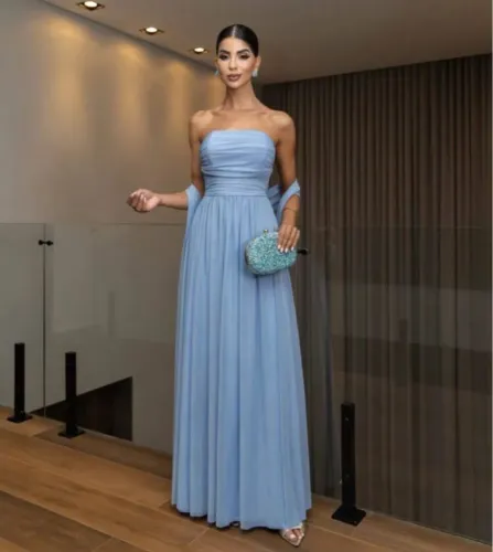 Vestido Festa Azul Serenity P