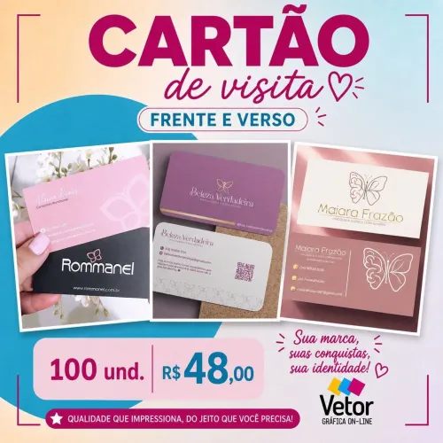 Cartão de visita frente e verso 