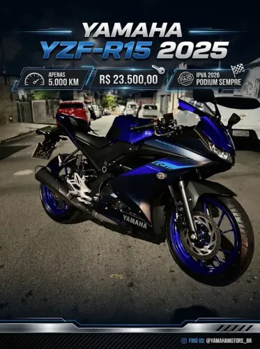 Yamaha R15 2025 - Impecável!