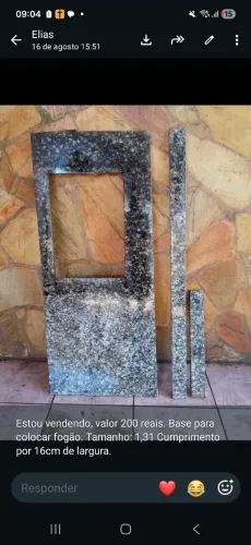 Base para fogão ou cuba