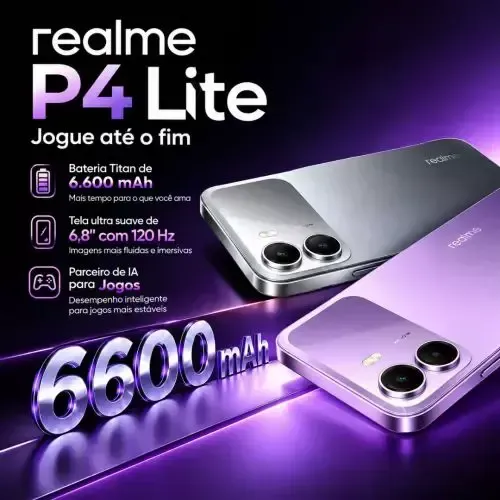 Celular Realme P4 lite 4gRam 256Gb Nfc Novo