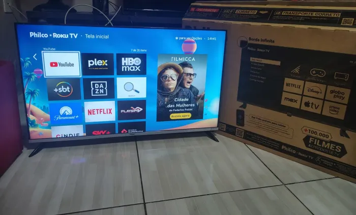 TV 43 PHILCO SMART 4K COMPLETA
