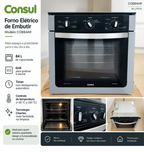 Forno elétrico consul 84 l