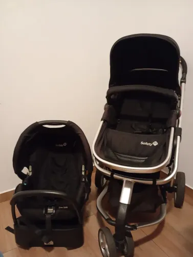 Carrinho de Bebê Safety 1st com Bebê Conforto One-Safe - Completo e Conservado