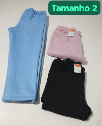 Liquidação calça de moletom infantil
