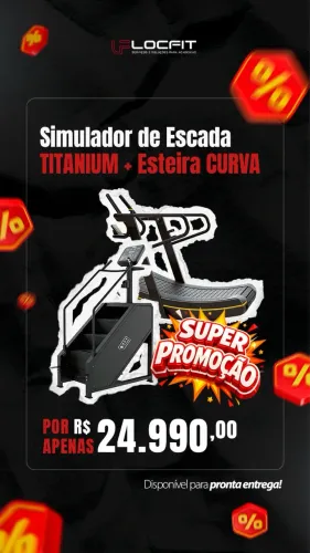 Simulador de escada e esteira curva pronta entrega. 