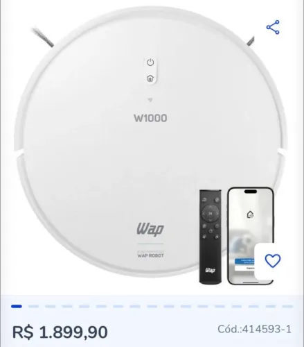 Robô Aspirador Inteligente Wap 