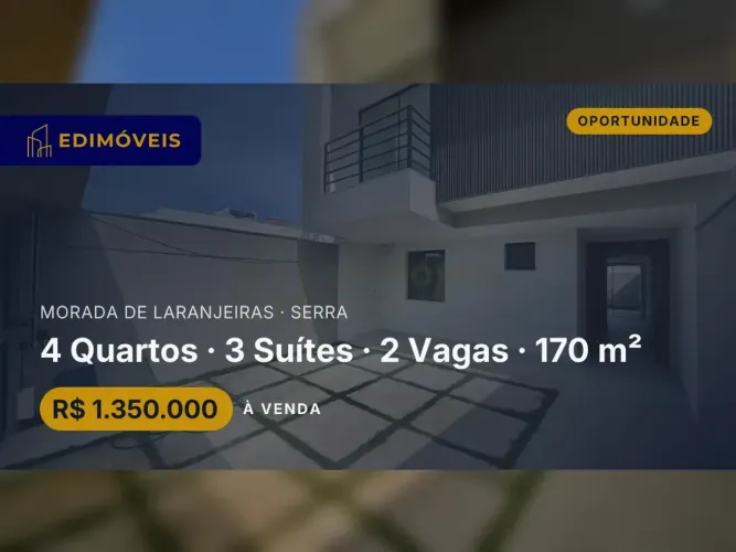 Venha Conhecer: Casa com Varanda e Closet em Morada de Laranjeiras!