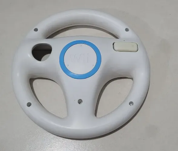 Suporte Volante Nintendo Wii Suporte Para o Controle Remoto Original Branco Ótimo Estado