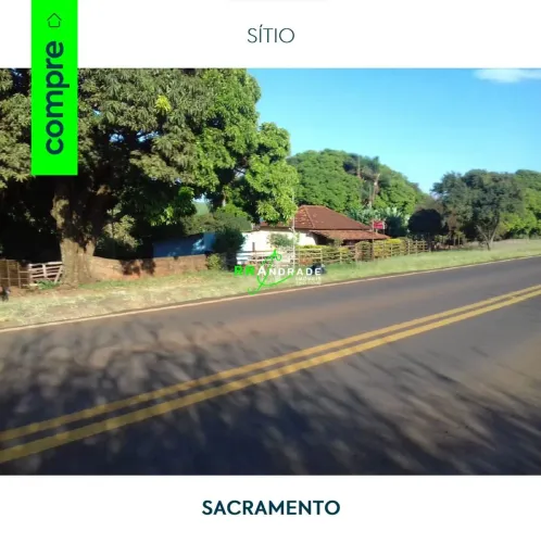 Sítio à venda no bairro Centro - Sacramento/MG