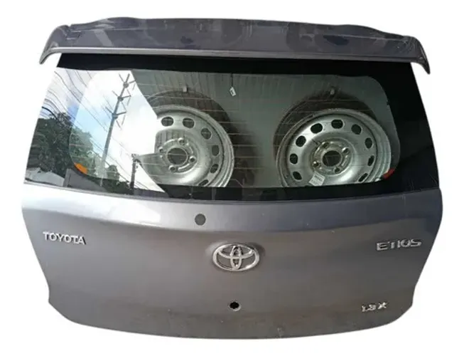 Tampa Traseira Porta Malas Etios Hatch 2013 A 2016 Cinza