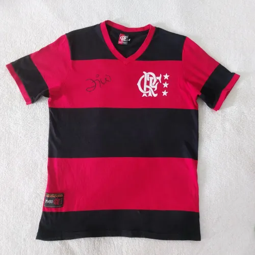 camisa flamengo braziline zico g