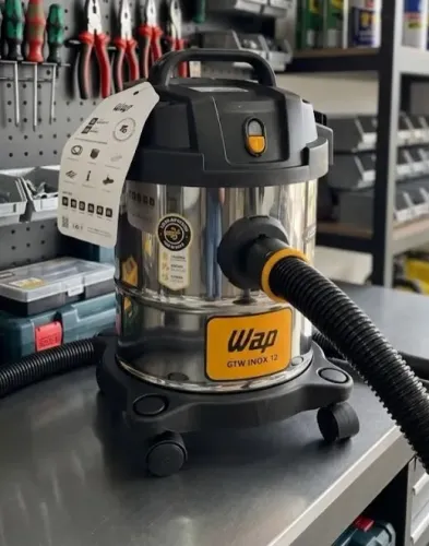 Aspirador de pó e água inox Wap 12 litros