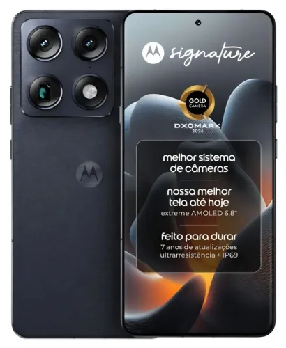 (Lacrado) Smartphone Motorola Signature 5G 512GB 24GB RAM* 50MP Tela 6.8" - Preto