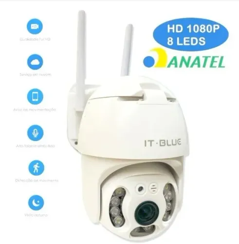 Câmera Ip Wifi Externa 2 Antenas Full Hd 1080p Acesso Remoto 