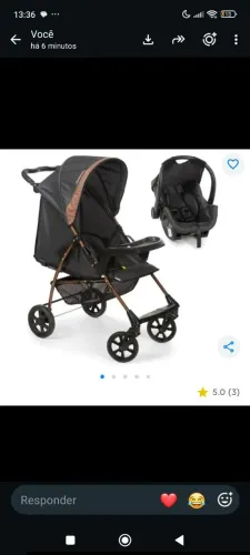 Bebê conforto e carrinho