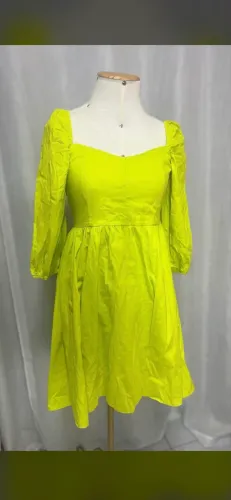 Vestido verde limão 