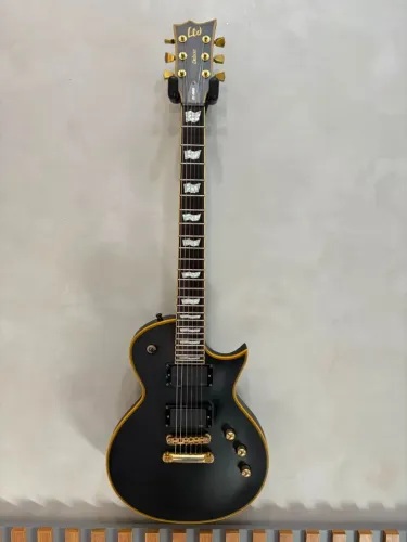 Guitarra ESP LTD EC-1000 Deluxe Vintage Black - Captadores EMG Ativos - Made in Korea