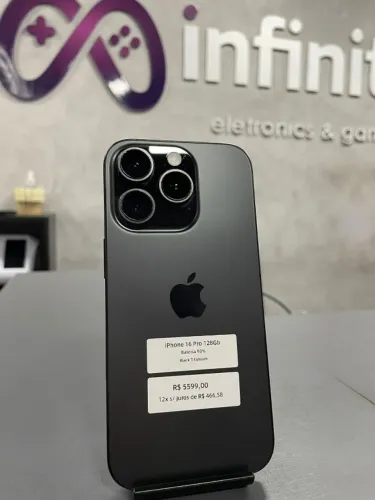 iPhone 16 Pro 128 GB - Seminovo - 06 Meses de Garantia - Infinity Eletronics e Games