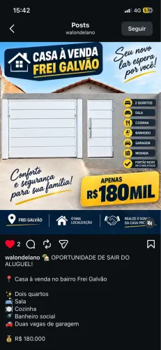 CASA FREI GALVÃO 170 Mil