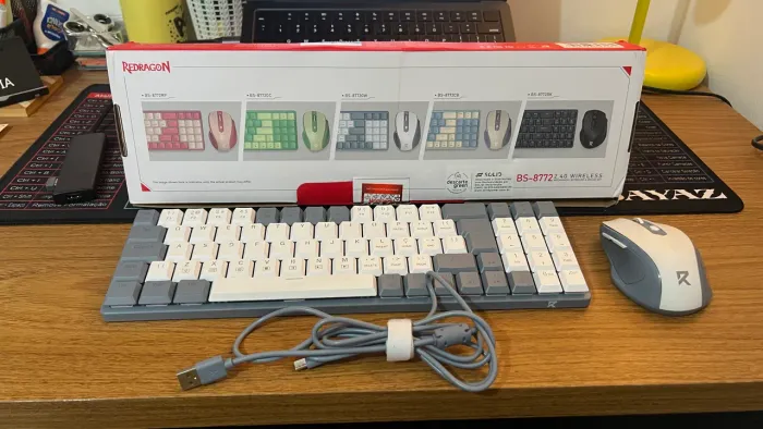 Mouse e teclado sem fio REDRAGON BS-8772