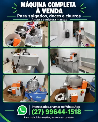 Máquina de salgados, doces e churros