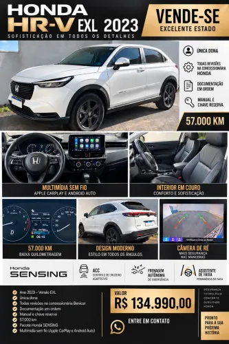 Honda HR-V EXL 1.5 Sensing 16V 5P Aut. 2023