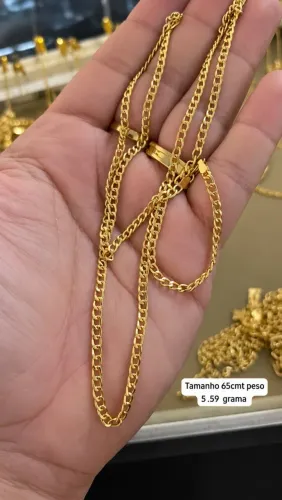 Corrente Ouro 18K , 65 cm, 5.59g