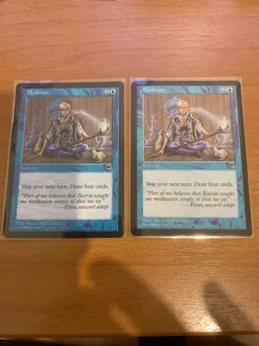 Magic the gathering - Meditate / Meditar - 2x NM