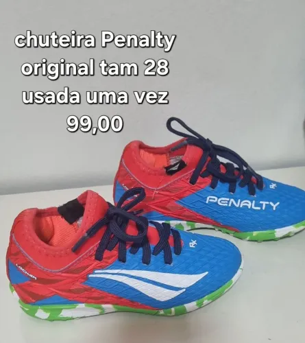 Chuteira Penalty RX Locker original tam 28 usada uma vez 99,00