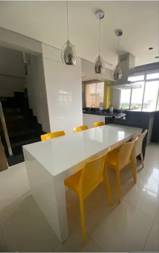 6 Cadeiras de Jantar / Cozinha Amarelas Tramontina (Design Moderno e Resistente)